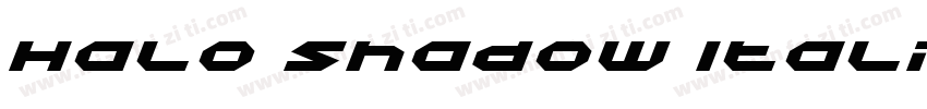 Halo Shadow Italic字体转换